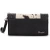 imageWrangler Wristlet Wallets Western Wallet for Women Floral Tooled Womens Wallet Boot Stitch PursesChorsehairblack