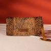 imageWrangler Wristlet Wallets Western Wallet for Women Floral Tooled Womens Wallet Boot Stitch PursesChorsehairbrown