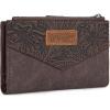 image Wrangler Small Wallet for Women Designer Bifold Wallet Embossed WomenS Wallets Card Cases ampamp Money Organizers BlackEmbossedCoffee