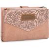 image Wrangler Small Wallet for Women Designer Bifold Wallet Embossed WomenS Wallets Card Cases ampamp Money Organizers BlackEmbossedPink