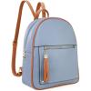imageMedium Backpack Purse for Women Anti Theft Backpack with Secured Zipper ampamp TasselBackpack Blue  Brown