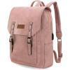 imageMontana West  Wrangler Brown Leather Laptop Backpack Purse Women and Men Unisex Fashion BackpackPink