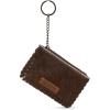 imageMontana West  Wrangler Coin Purse for Men Women Embossed Leather Coin Pouch Small Wallet BlackCowhide Pouch Coffee