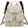 imageMontana West Backpack Purse for Women Soft Washed Leather Drawstring Casual Travel Large BackpacksZ Beige