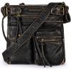 imageMontana West Crossbody Bag for Women Multi Pocket Shoulder Medium Travel Purses Ultra Soft Washed LeatherClassicbronze