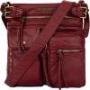 imageMontana West Crossbody Bag for Women Multi Pocket Shoulder Medium Travel Purses Ultra Soft Washed LeatherClassicred