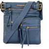 imageMontana West Crossbody Bag for Women Soft Washed Leather Multi Pocket crossbody handbagsBlue