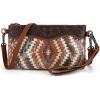 imageMontana West Crossbody Bags for Women Western Clutch Purses Cross Body Bag with Removable StrapAztec Brown
