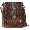 imageMontana West Fringe Purse Western Purses for Women Crossbody BagD2floral Tooled With Embroidered Aztecbrown