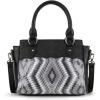 imageMontana West Sequined Aztec Mini Tote Bag Floral Tooled HandbagBlack
