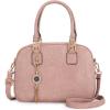 imageMontana West Small Top Handle Purse for Women Crossbody Satchel Handbag Barrel BagS Pink