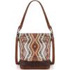 imageMontana West Western Aztec Tote Bag for Women Country Cowgirl Top Handle Shoulder BagSequined Aztecbrown