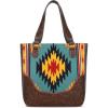 imageMontana West Western Tote Bag for Women Aztec Tapestry Tooled Collection Concealed Carry Oversized Handbag MW1175G8317CF