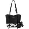 imageMontana West Western Tote Bag for Women Tooled Shoulder Bag Ladies Purses and HandbagsCcow Black