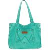 imageMontana West Wrangler Tote Bag for Women Large Denim Purses for Work TravelTurquoise