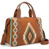 imageWrangler Duffel Bag for Women Large Travel Weekender Bag Tapestry Designer Carry On Bags BrownTapestryBrown