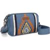 imageWrangler Mini Crossbody Purse for Women Western Aztec Clutch Designer Tapestry Shoulder HandbagsJean Blue