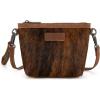 imageWrangler Western Horsehair Wristlet Clutch Purse Vintage HairOn Cowhide Crossbody Bag for WomenBrown