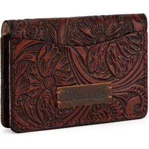 imageMontana West  Wrangler Coin Purse for Men Women Embossed Leather Coin Pouch Small Wallet BlackVintage Card Case Coffe