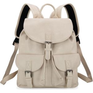 imageMontana West Backpack Purse for Women Soft Washed Leather Drawstring Casual Travel Large BackpacksZ Beige