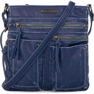 imageMontana West Crossbody Bag for Women Multi Pocket Shoulder Medium Travel Purses Ultra Soft Washed LeatherVintagejean