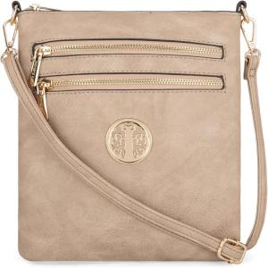 imageMontana West Crossbody Bags for Women Multi Pocket Cross Body Bag Purses with Adjustable StrapB Khaki