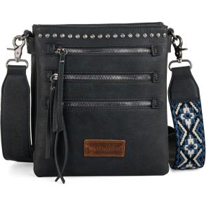 imageMontana West Crossbody Bags for Women Multi Pocket Cross Body Bag Purses with Guitar StrapVintage Navy Blue