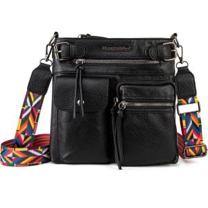 imageMontana West Crossbody Bags for Women Shoulder Bag Multi Pockets Messenger Bag Purses and HandbagsCblack