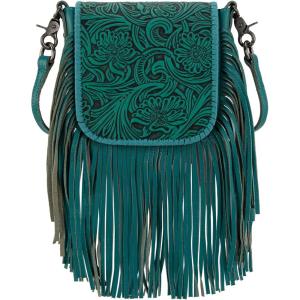 imageMontana West Fringe Purse Western Purses for Women Crossbody BagA2floral Tooledlight Turquoise