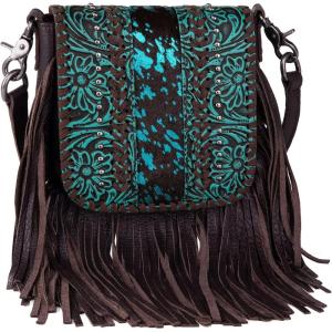 imageMontana West Fringe Purse Western Purses for Women Crossbody BagE1floral Tooled With Hairon Cowhidecoffee