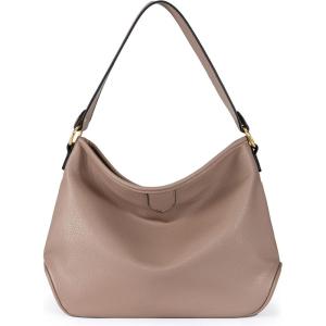 imageMontana West Medium Hobo Bags for Women Purses and Handbags Classic Top Handle Shoulder Satchel Bags with Detachable StrapSolid Khaki