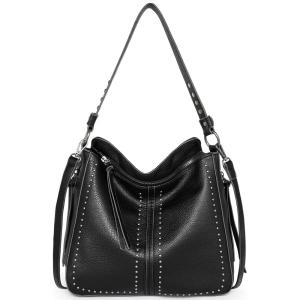 imageMontana West Purses For Women Black Crossbody Purse Shoulder Bag Leather Handbag Hobo Bags for Women