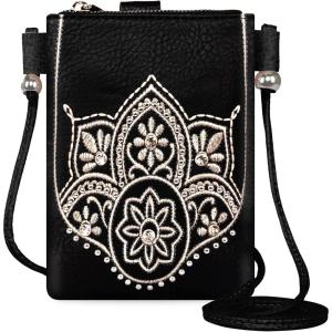 imageMontana West Small Crossbody Bags for Women Western Cell Phone PurseAfblack