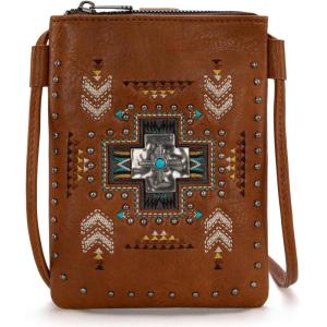 imageMontana West Small Crossbody Bags for Women Western Cell Phone PurseSpiritual Brown
