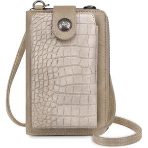 imageMontana West Small Crossbody Bags for Women Western Handbag with Cash SlotsCrocodile Khaki