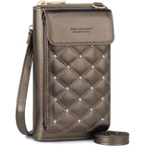 imageMontana West Small Crossbody Cell Phone Purse for Women RFID Blocking Cellphone WalletBronze