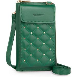 imageMontana West Small Crossbody Cell Phone Purse for Women RFID Blocking Cellphone WalletDark Green