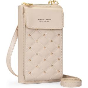 imageMontana West Small Crossbody Cell Phone Purse for Women RFID Blocking Cellphone WalletTan