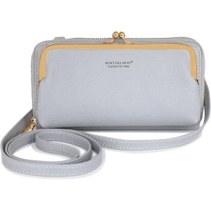 imageMontana West Small Crossbody Cell Phone Purse for Women RFID Blocking Cellphone WalletWallet Grey