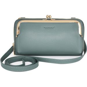 imageMontana West Small Crossbody Cell Phone Purse for Women RFID Blocking Cellphone WalletWallet Light Green