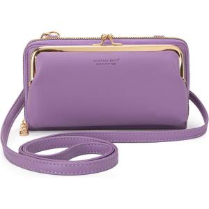 imageMontana West Small Crossbody Cell Phone Purse for Women RFID Blocking Cellphone WalletWallet Purple