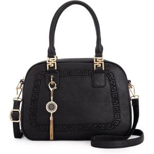 imageMontana West Small Top Handle Purse for Women Crossbody Satchel Handbag Barrel BagS Black