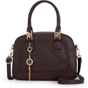 imageMontana West Small Top Handle Purse for Women Crossbody Satchel Handbag Barrel BagS Coffee