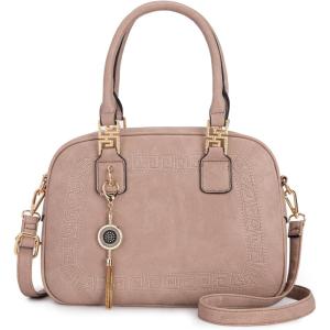 imageMontana West Small Top Handle Purse for Women Crossbody Satchel Handbag Barrel BagS Khaki