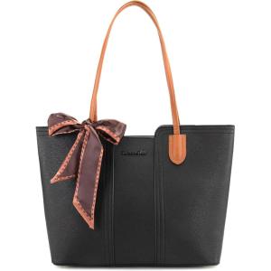 imageMontana West Tote Bags for Women Medium Top Handle Satchel PursesJet Black