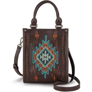 imageMontana West Western Womens Crossbody Handbag Ladies Small Crossbody Bags for Women Designer Top Handle HandbagsAzteccoffee