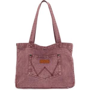 imageMontana West Wrangler Tote Bag for Women Large Denim Purses for Work TravelHot Pink