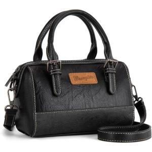 imageWrangler Crossbody Bags for Women Mini Satchel Handbags with StrapEmbossedblack