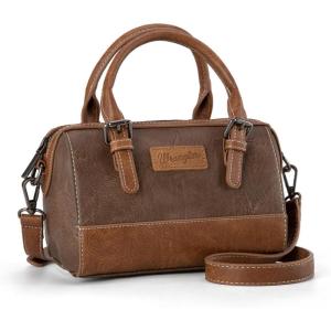 imageWrangler Crossbody Bags for Women Mini Satchel Handbags with StrapVintagelight Coffee