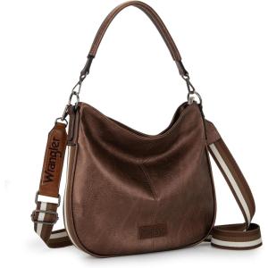 imageWrangler Large Hobo Crossbody Bag for Women Shoulder Purse Handbags with Adjustable StrapBronze